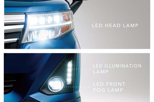 LEDヘッドランプ(オートレベリング機能付)/LEDフロントフォグランプ+LEDイルミネーションランプ