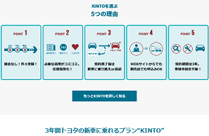 KINTO新しい車の乗り方が沖縄にも登場！