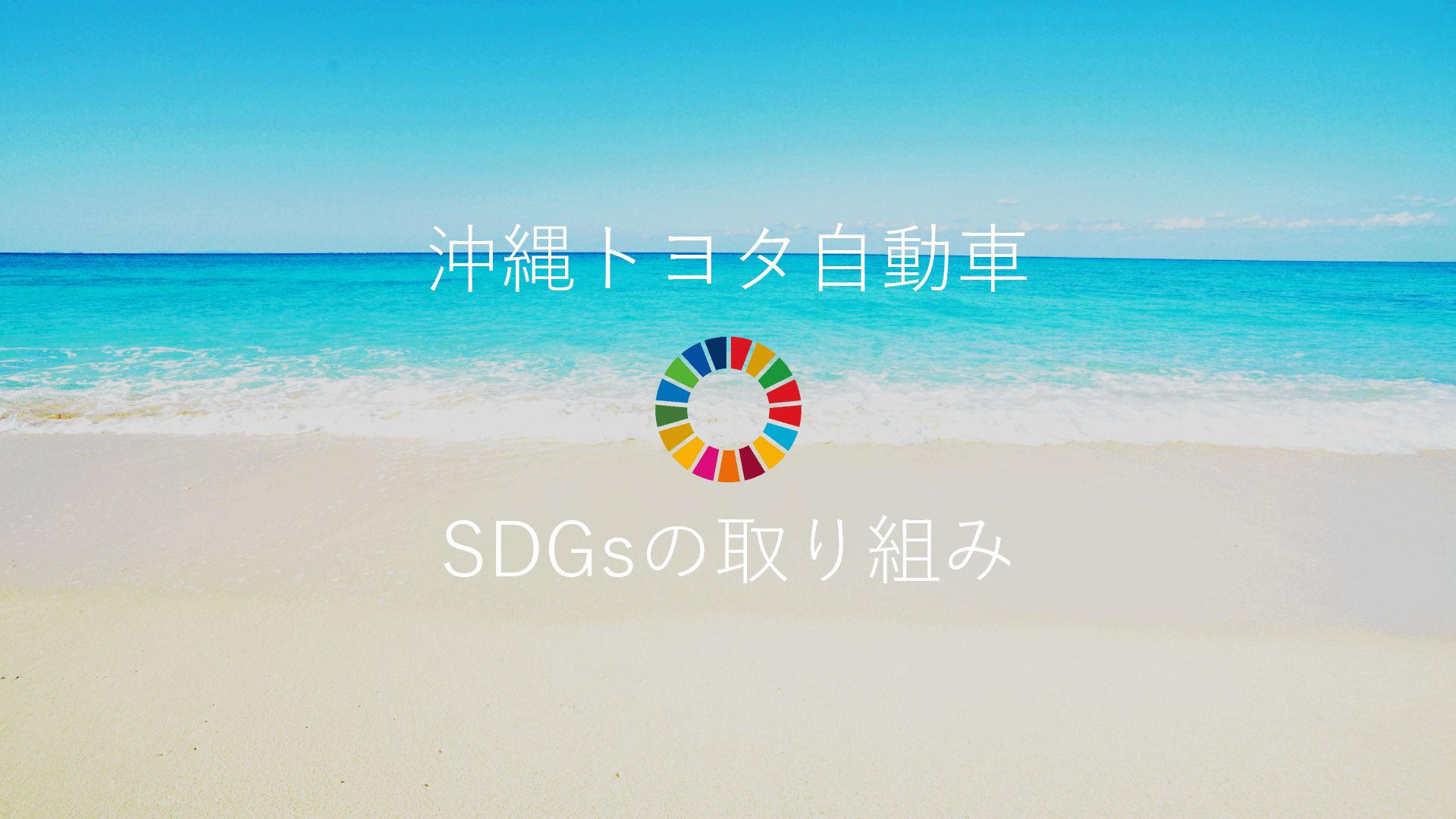 SDGsの取り組み  OKINAWA TOYOTA