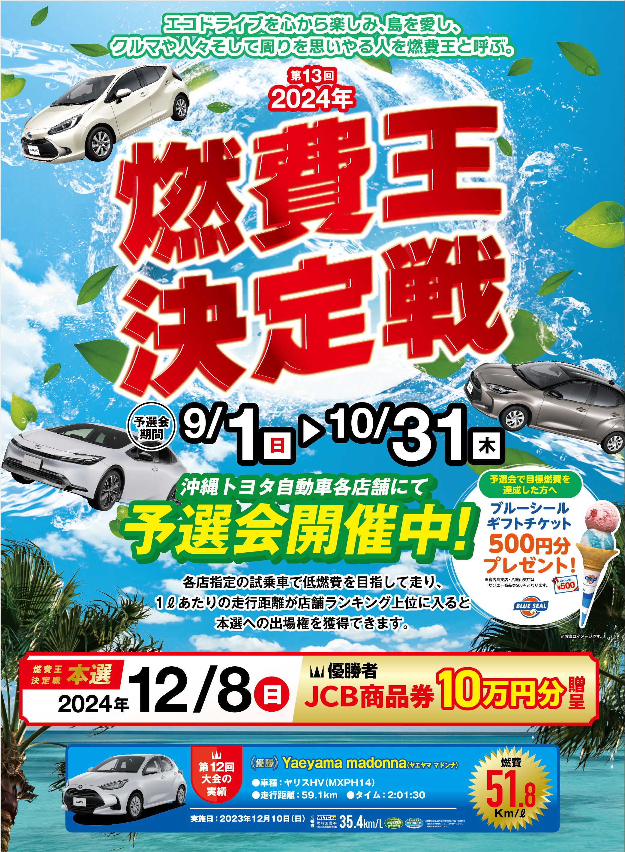 第13回 燃費王決定戦2024 | OKINAWA TOYOTA