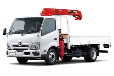 クレーン付トラック　ユニッククレーン 2.9トン吊・3段ブーム・ワイドキャブ・ロングデッキ・高床・3.0トン積